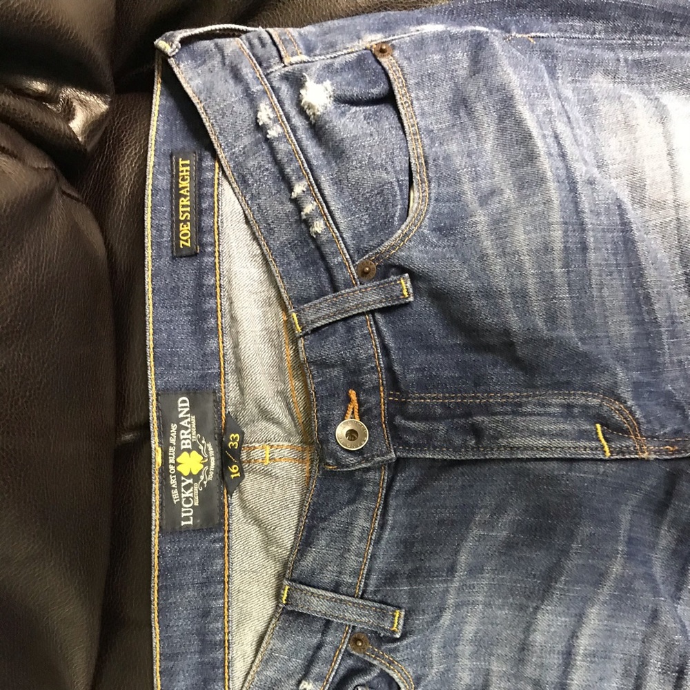 Lucky brand Zoe straight jeans